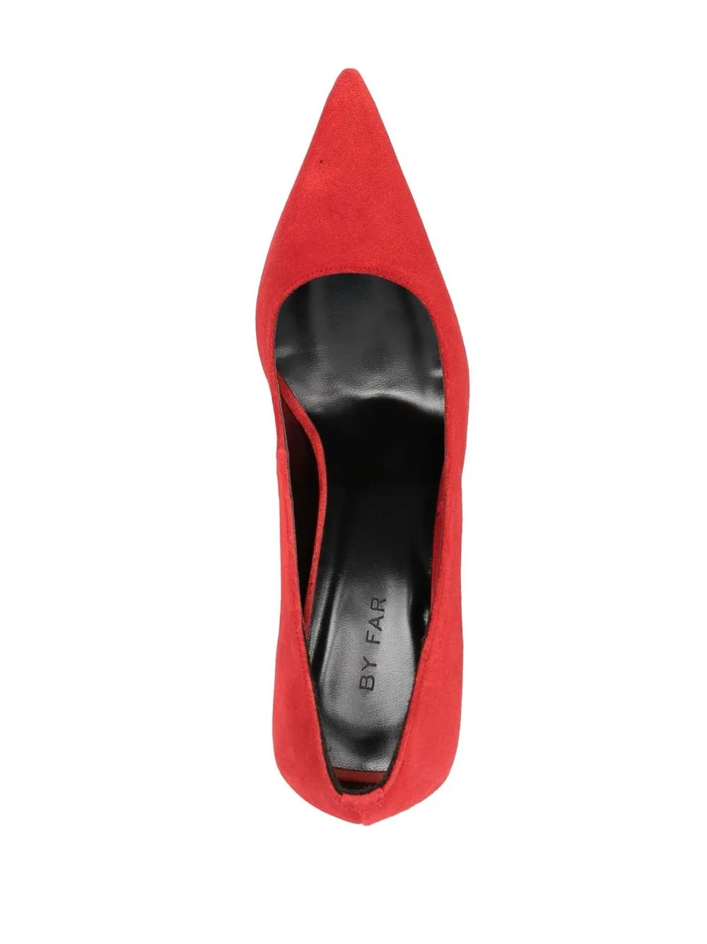 By Far 95mm Viva Pointed-toe Pumps In Red