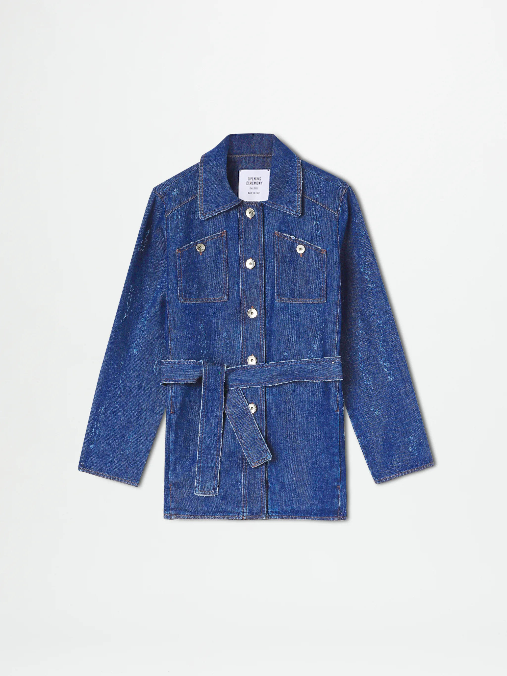RINSE DENIM BELT JACKET