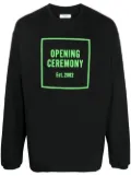 Opening Ceremony 3D box logo crew-neck sweatshirt - Black