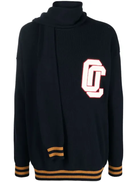 Opening Ceremony logo-patch knitted varsity jumper