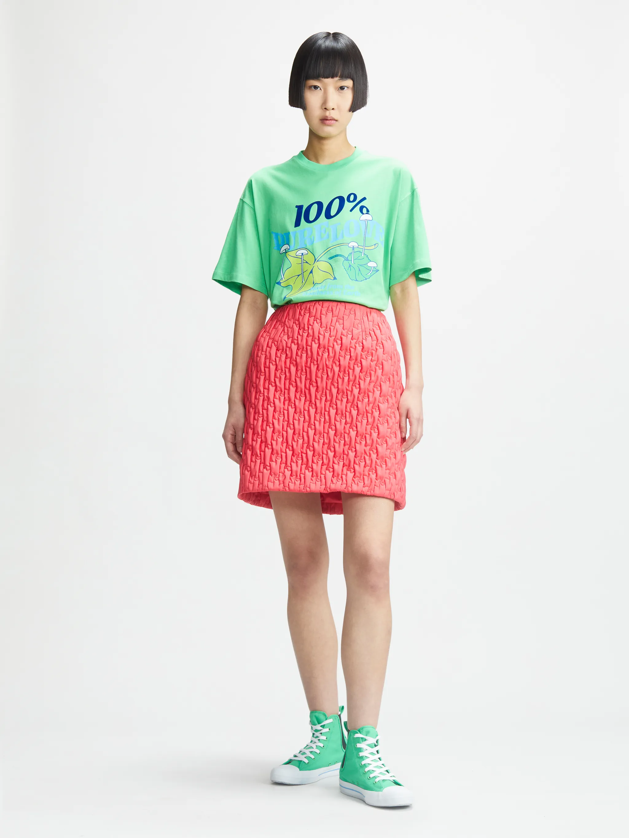 QUILTED MINI SKIRT
