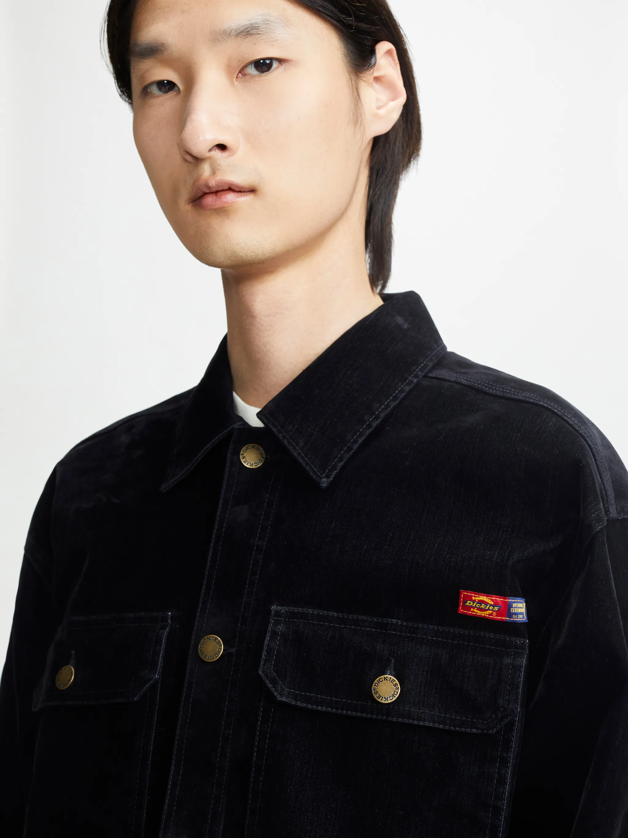 Dickies x Opening Ceremony Flock Denim Utility Jacket