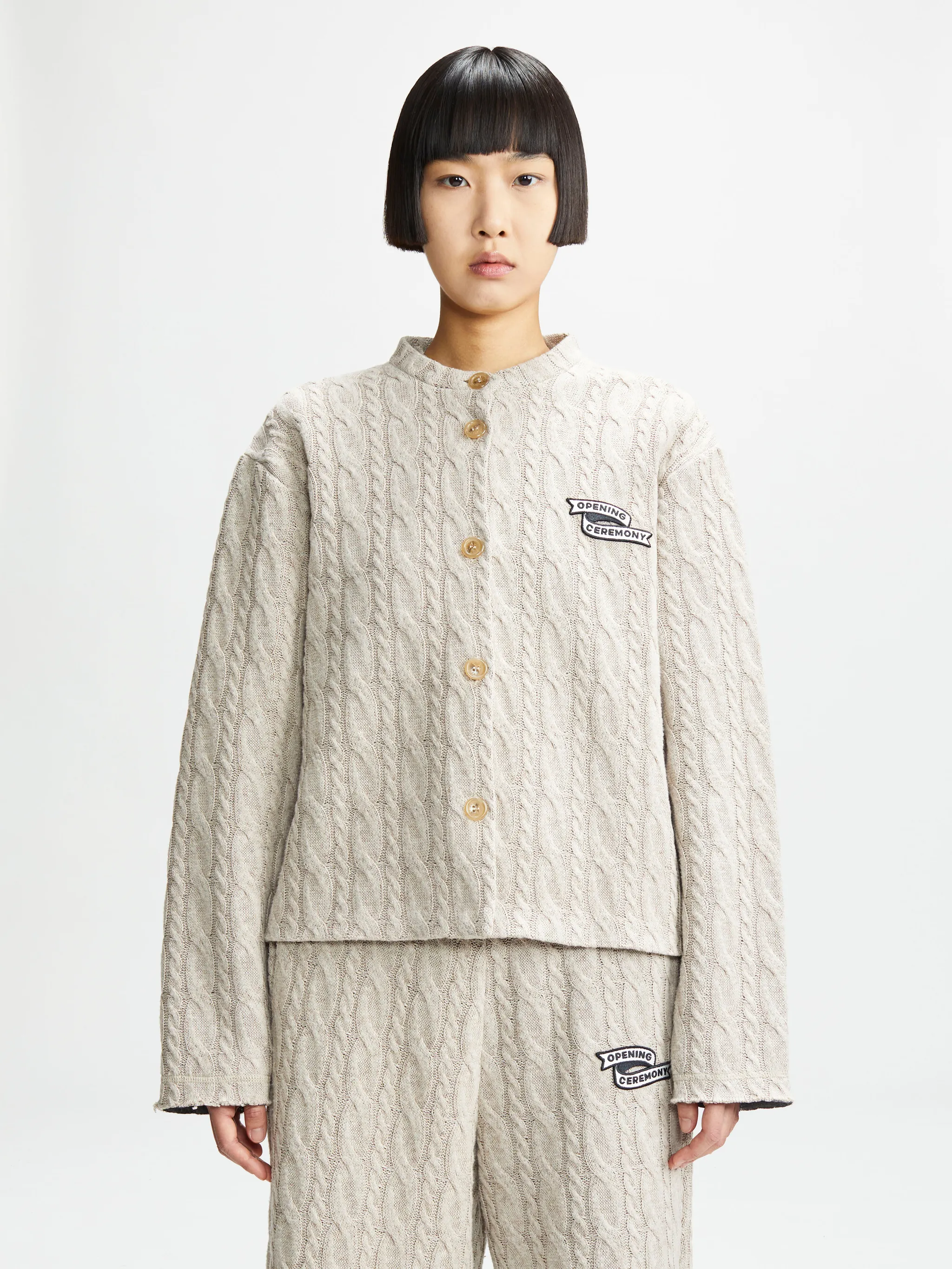 FLAG BONDED CARDIGAN