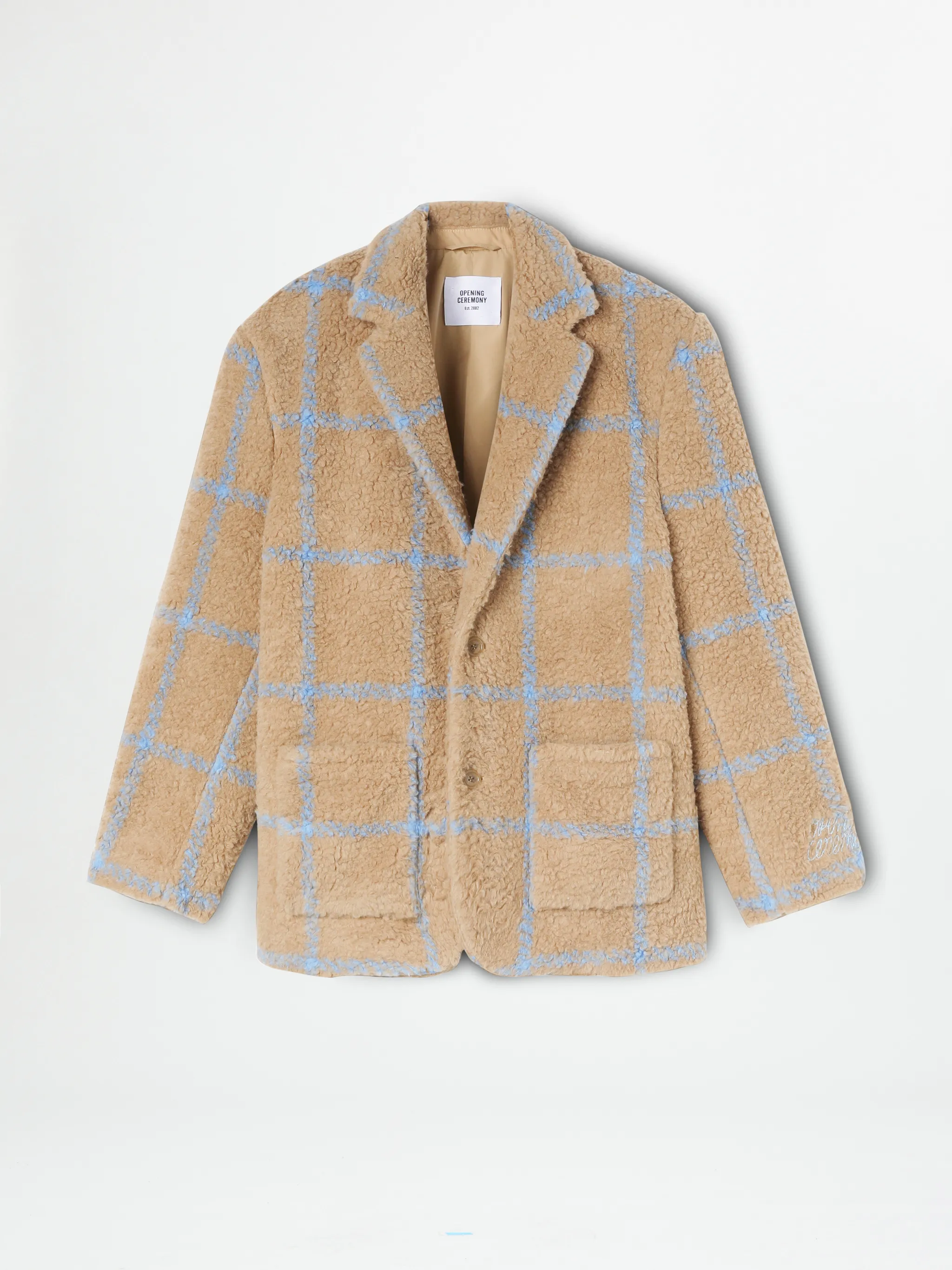 CHECKED BLAZER