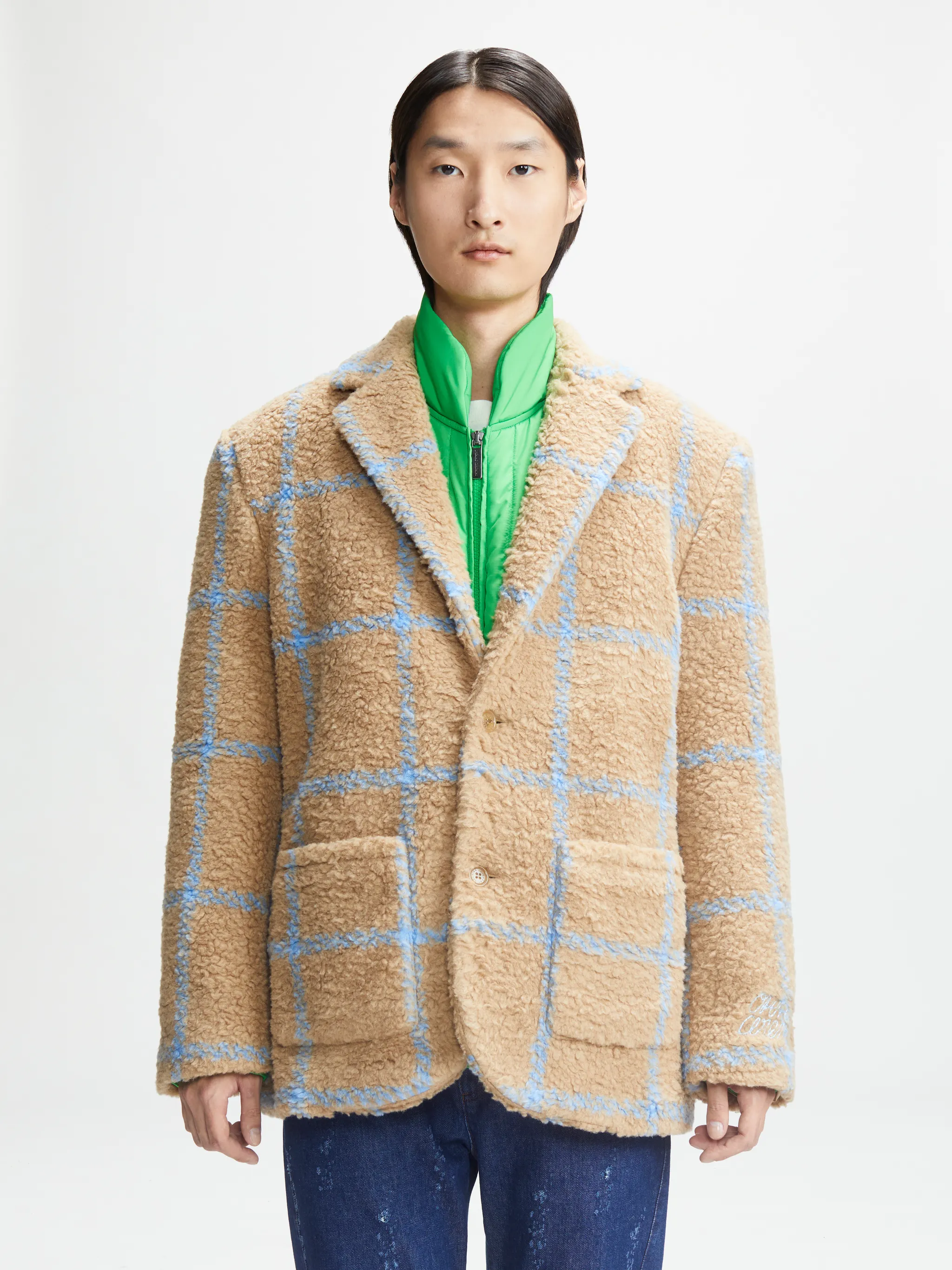 CHECKED BLAZER
