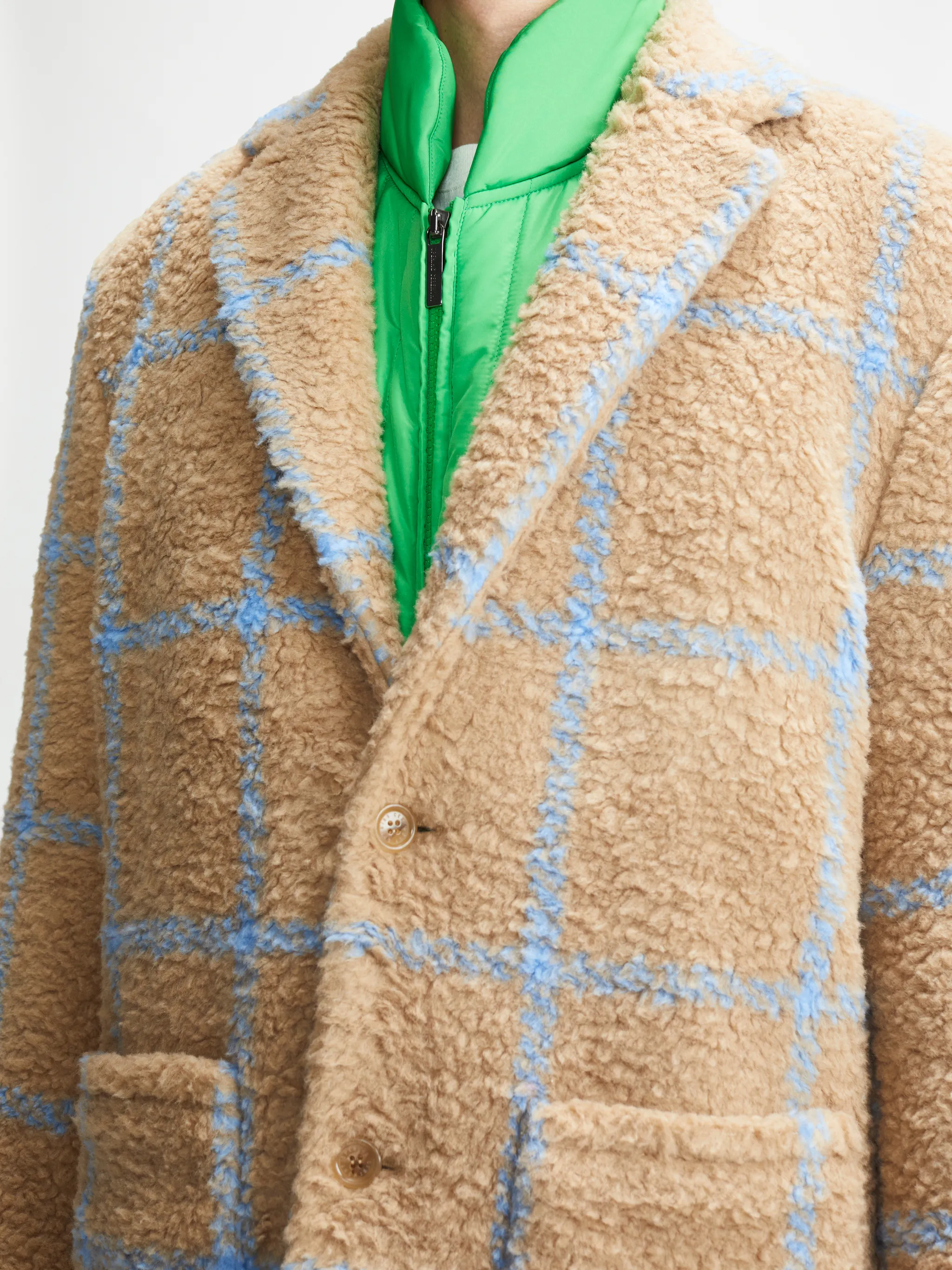 CHECKED BLAZER