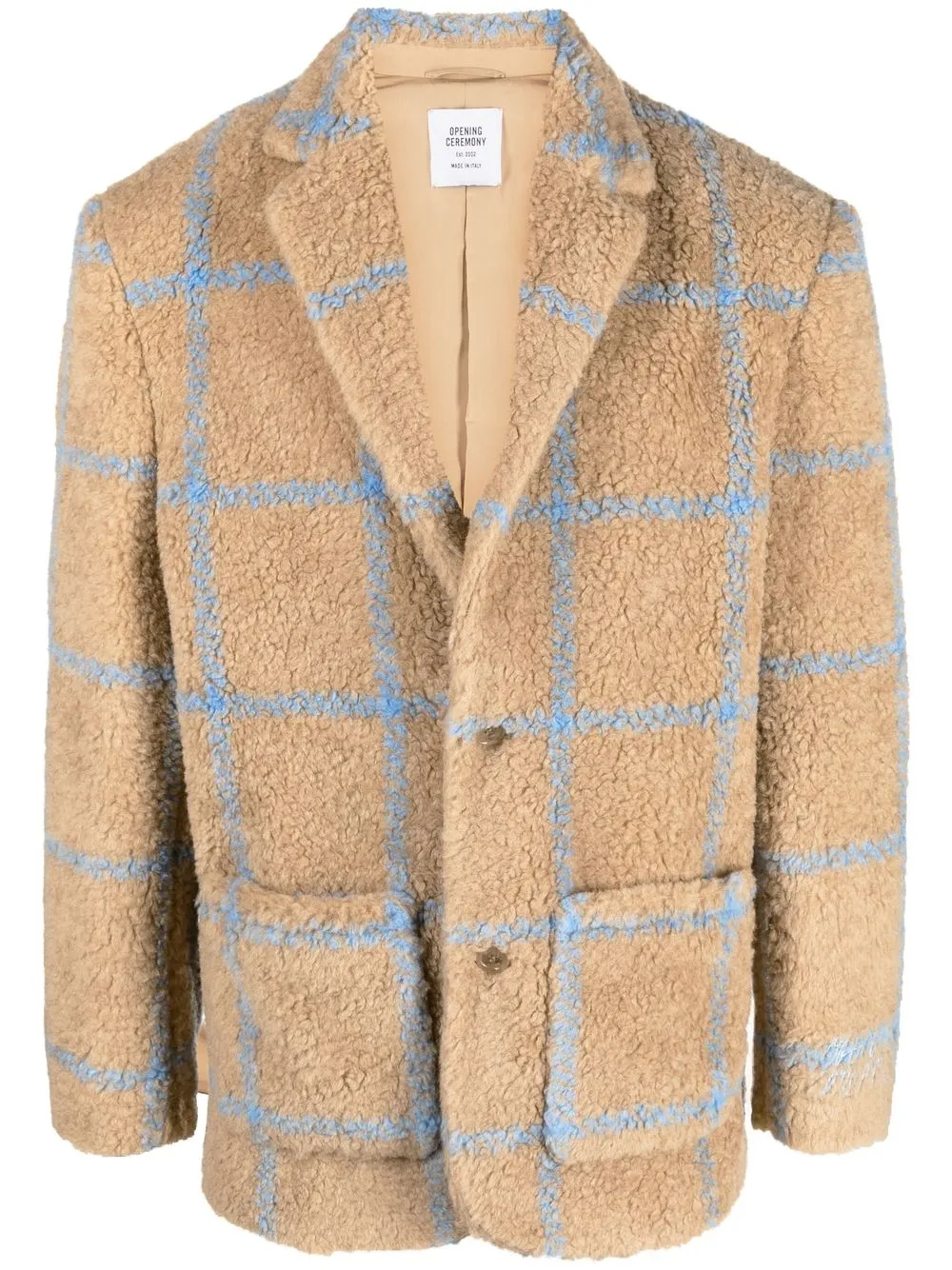 

Opening Ceremony blazer largo a cuadros - Neutro
