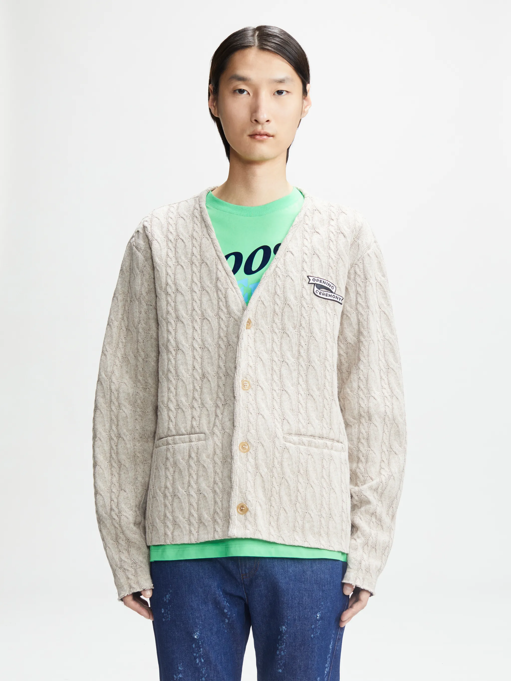 FLAG BONDED CARDIGAN
