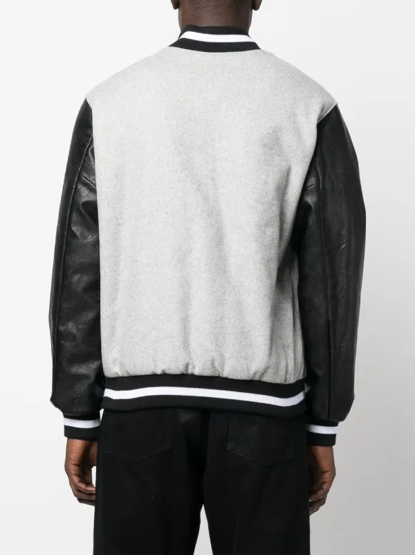 Opening Ceremony logo-embroidered Varsity Jacket | Grey Opening Ceremony logo-embroidered Varsity Jacket | Grey