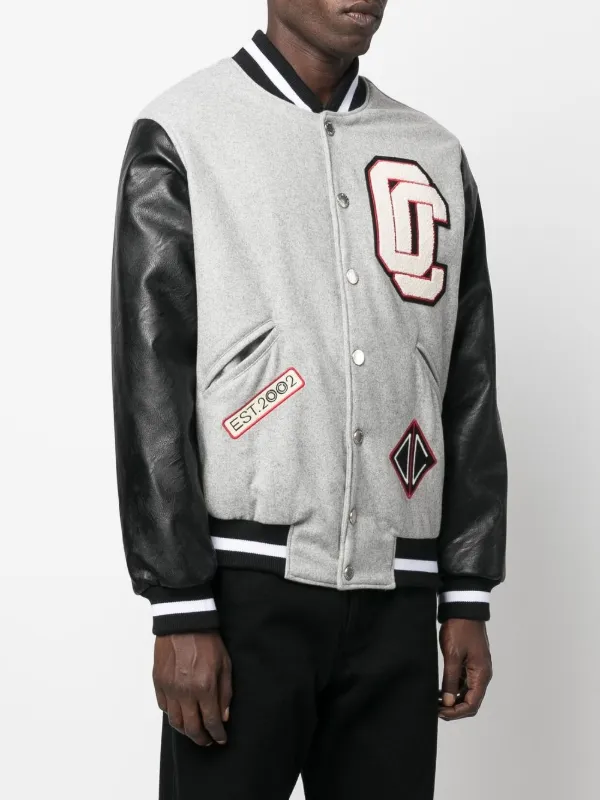 Opening Ceremony logo-embroidered Varsity Jacket | Grey Opening Ceremony logo-embroidered Varsity Jacket | Grey