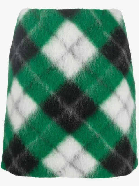 Opening Ceremony check-print mini skirt