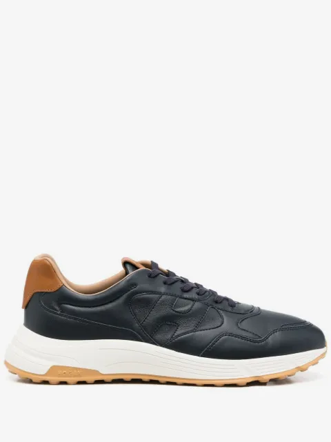 Hogan leather embossed-logo sneakers