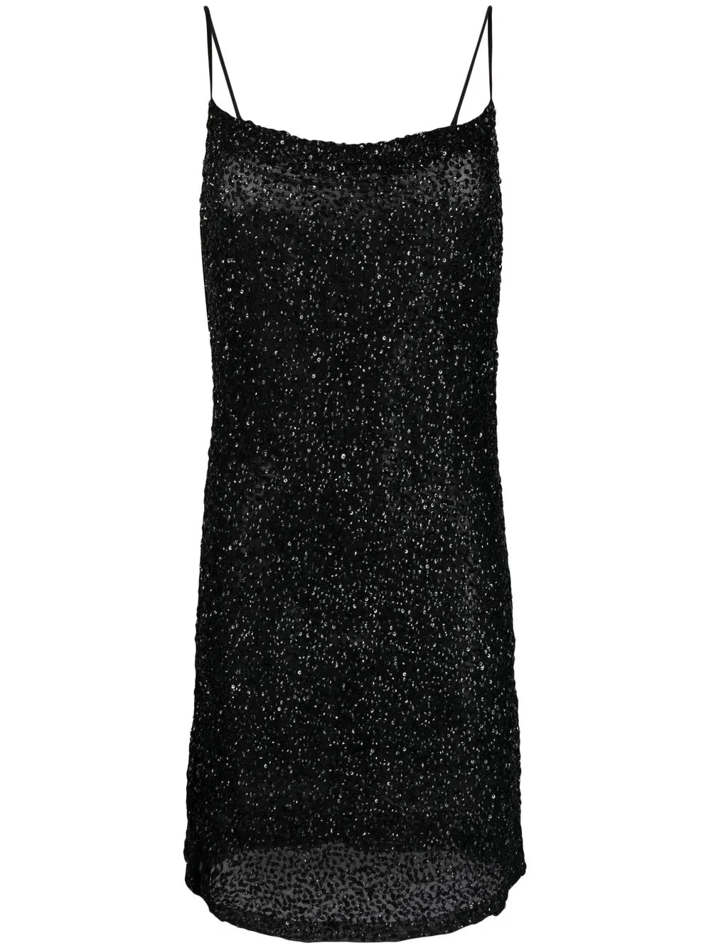 

P.A.R.O.S.H. Gelee sequinned mini dress - Black