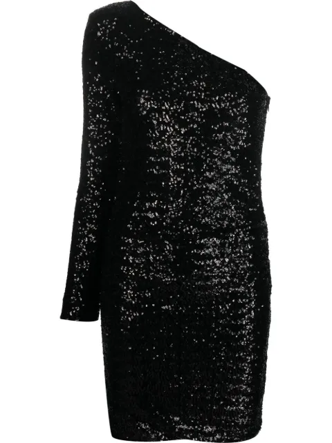 P.A.R.O.S.H. sequin-embellished one-shoulder dress