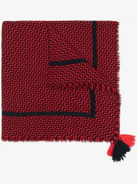 Givenchy Pre-Owned 1980s geometric pattern wool scarf