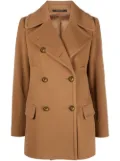 Tagliatore Blanche double-breasted coat - Brown