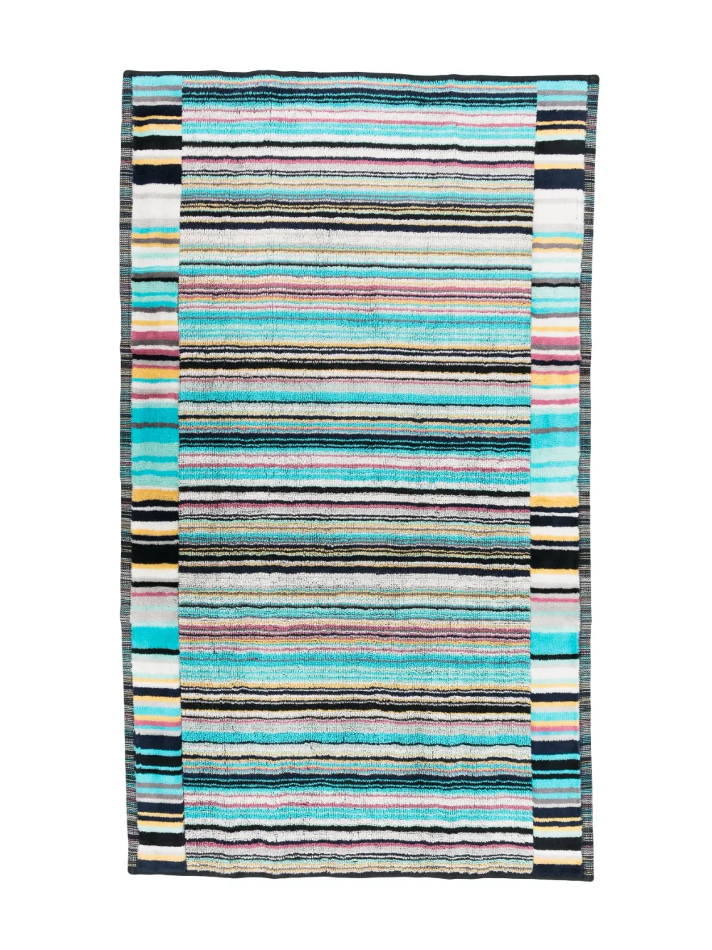 Shop Missoni Jazz Bath Towels (set Of Three) In Blue