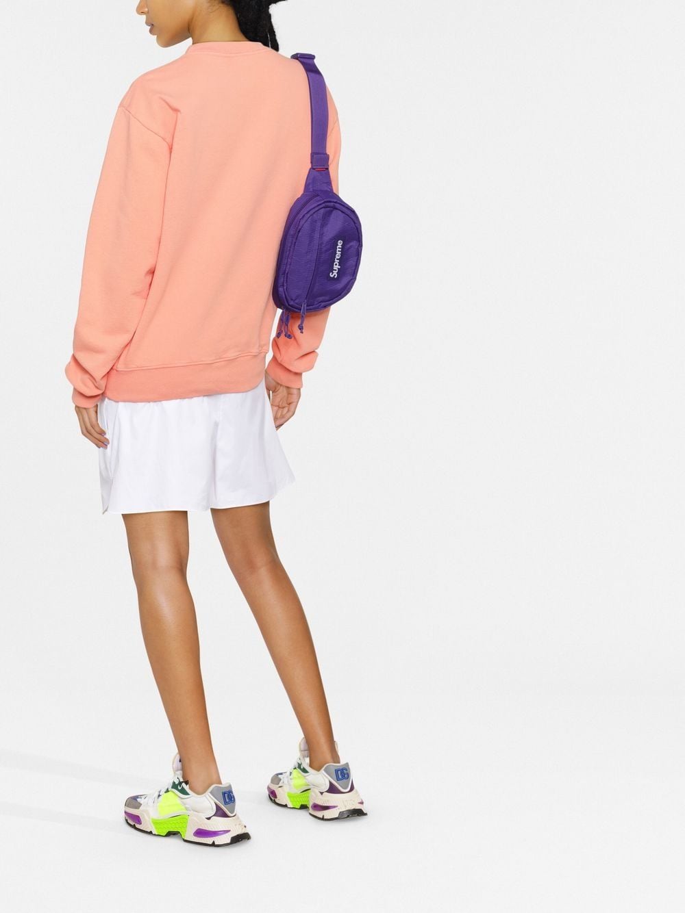 Shop Sporty And Rich Graphic-print Cotton Sweatshirt In Orange
