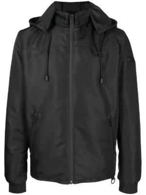 LANVIN フード付きブラックジャケット LANVIN フード付きブラックジャケット