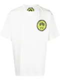 BARROW smiley logo-print round-neck T-shirt - White