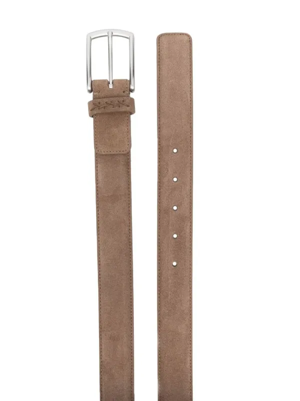 新品✨️ エルメネジルドゼニア ベルト スエード レザー ブラウン 極希少✨️ Zegna ステッチ ベルト | ブラウン | FARFETCH JP