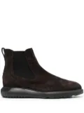Hogan elasticated side-panel boots - Brown