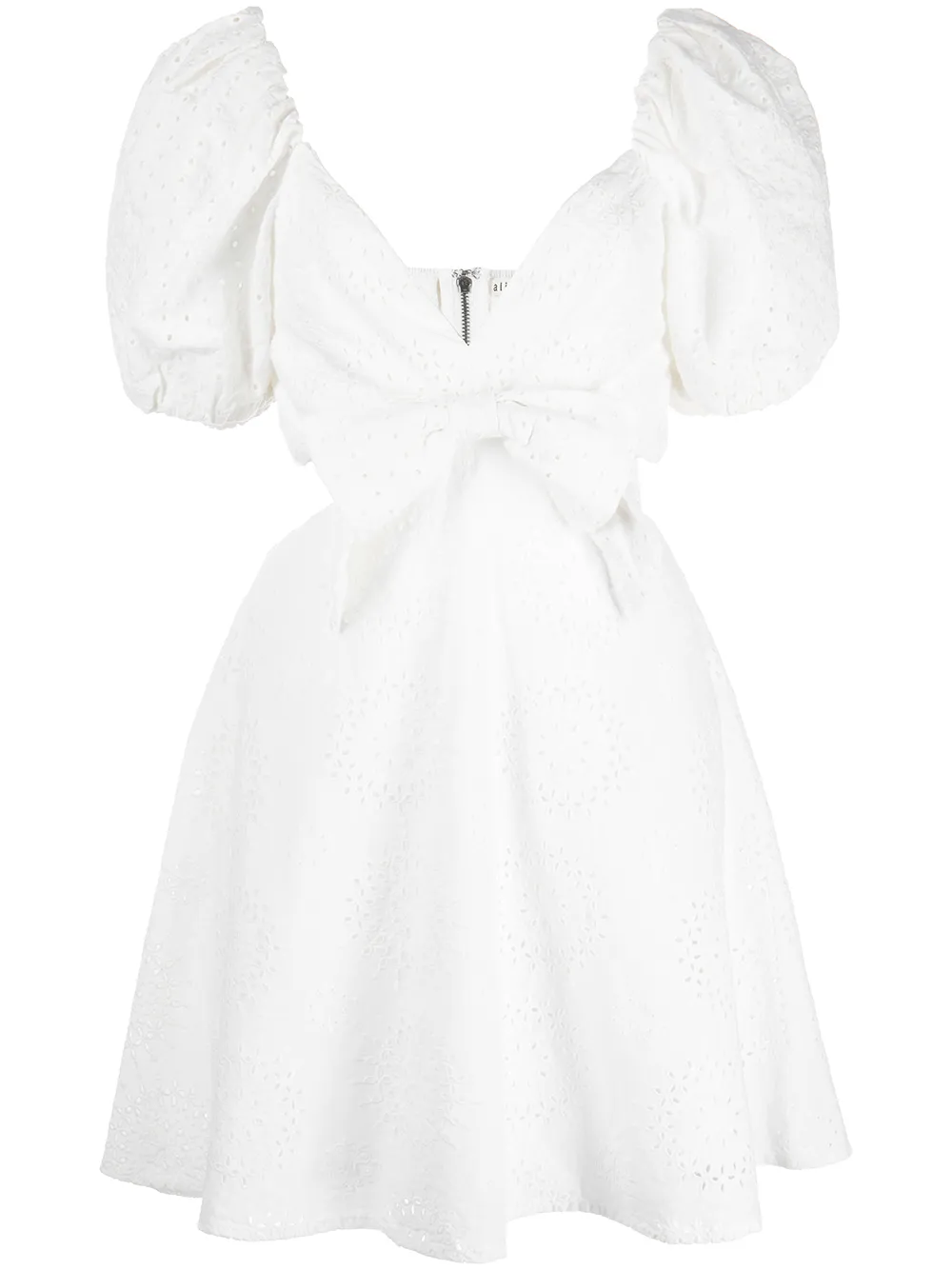 

Alice+Olivia Vestido Corto Queenie - Blanco