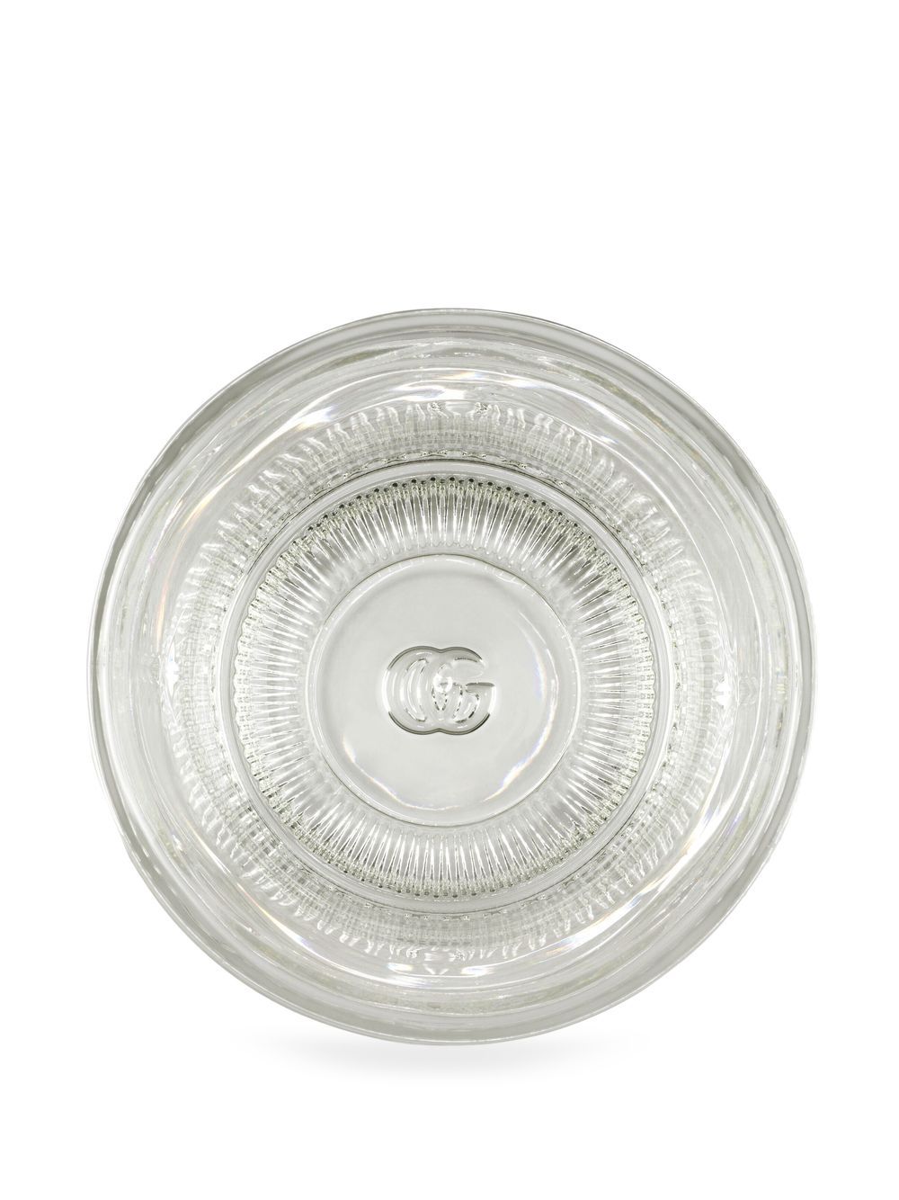 Shop Gucci Bee Transparent Glass (11.5cm X 9.2cm) In White