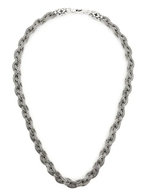 Emanuele Bicocchi celtic-braid sterling-silver necklace