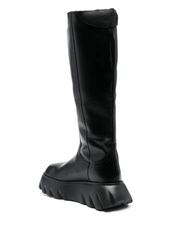 Love Moschino logo-patch Boots | Black | FARFETCH