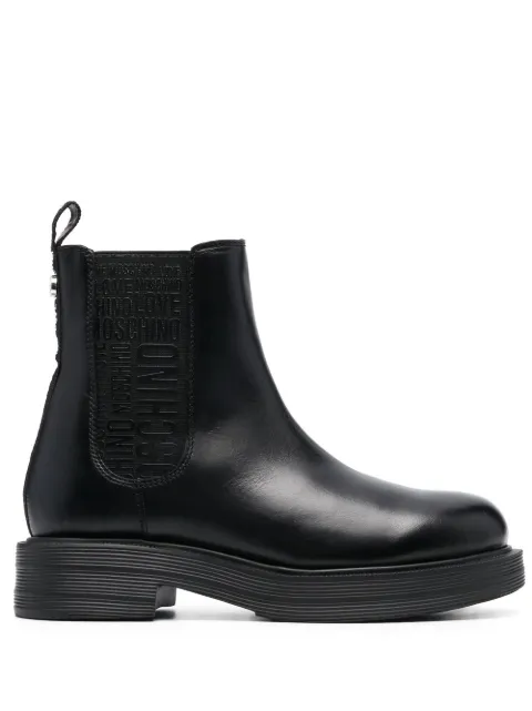 Love Moschino 40mm logo-tape Chelsea boots