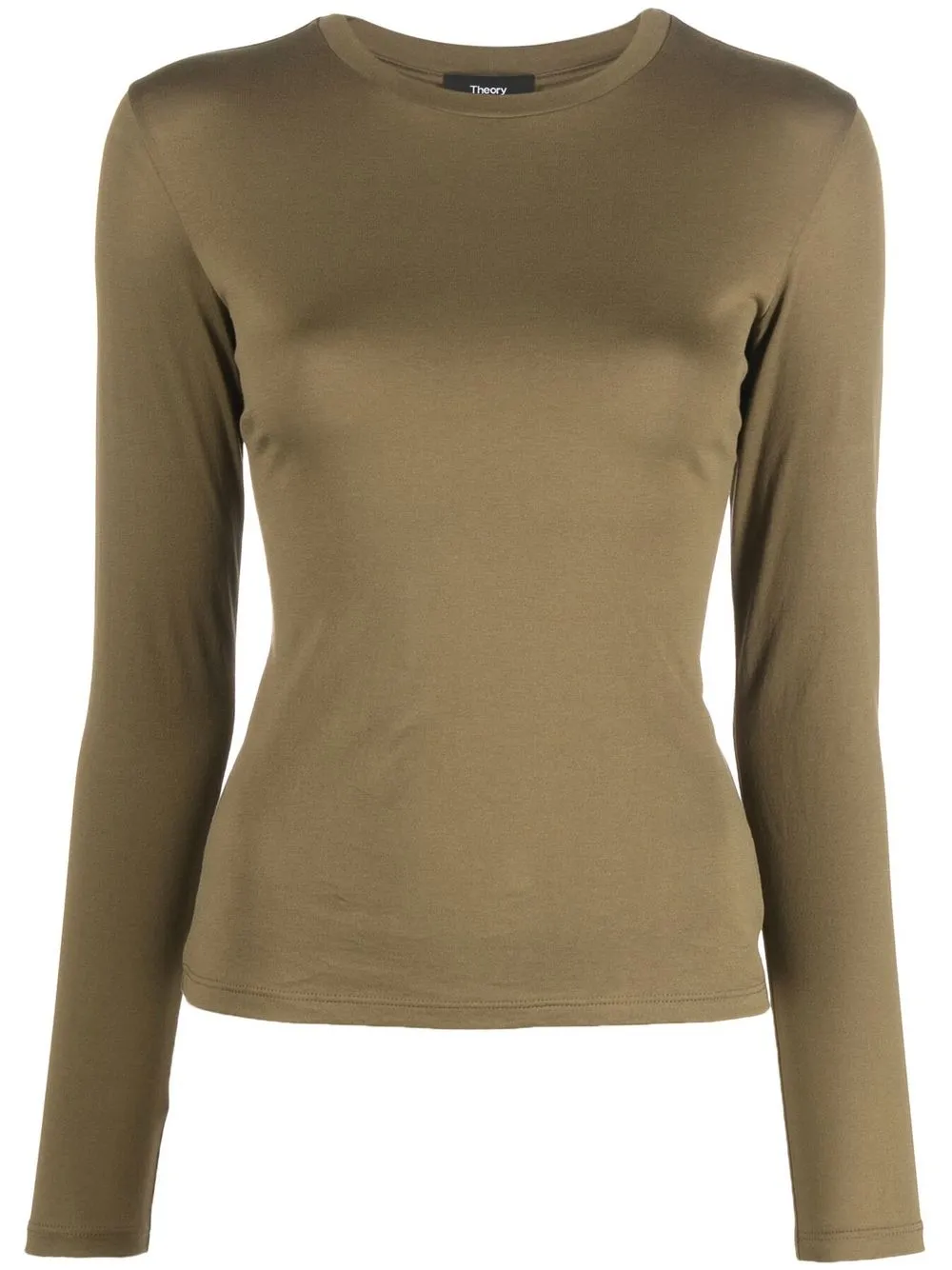 

Theory long-sleeved jersey-knit top - Green