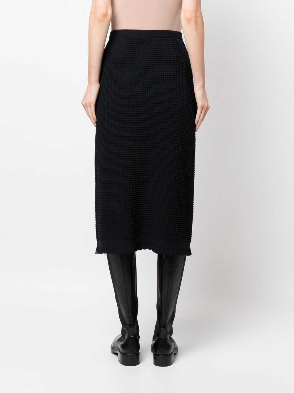 Theory lace-trim waffle-knit Skirt - Farfetch