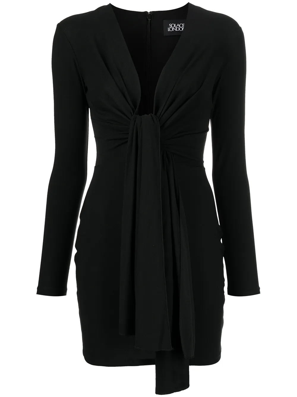 

Solace London vestido Renzo midi - Negro