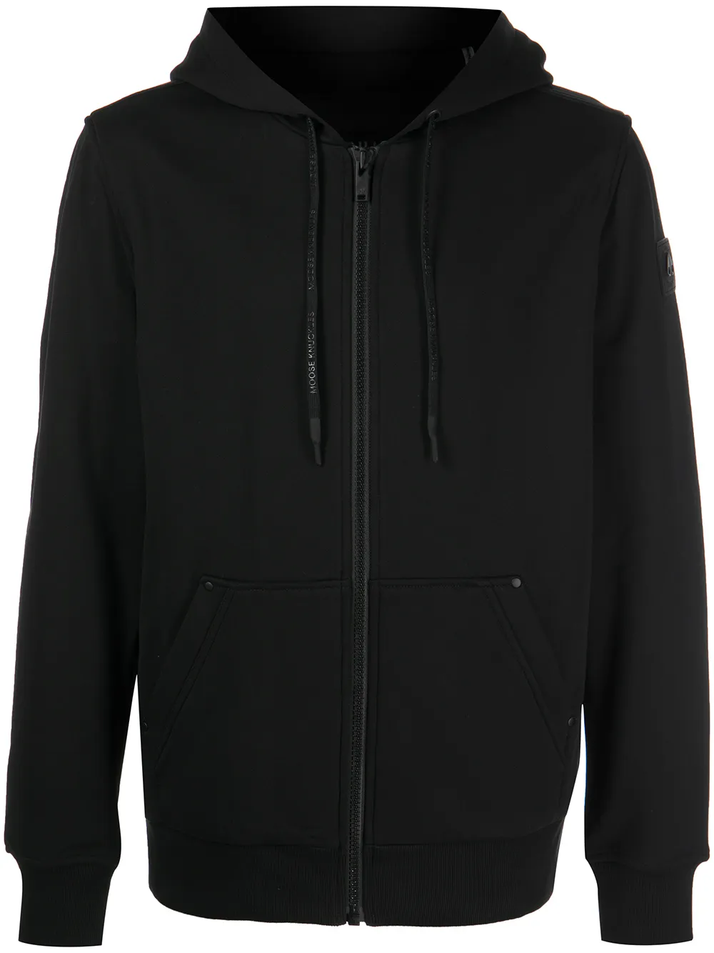 

Moose Knuckles padded-panel zip-up hoodie - Black