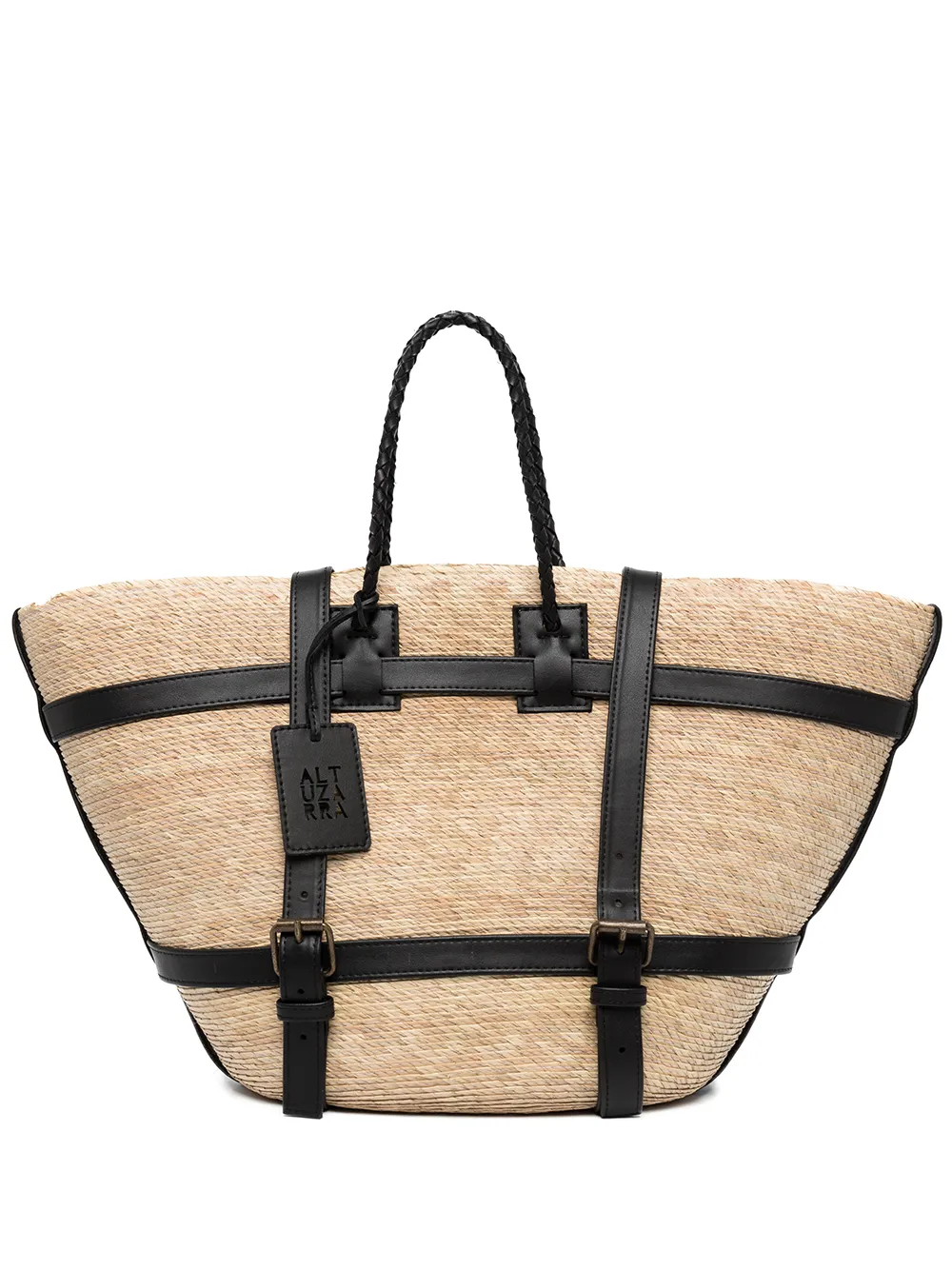 

Altuzarra Watermill raffia backpack - Neutrals