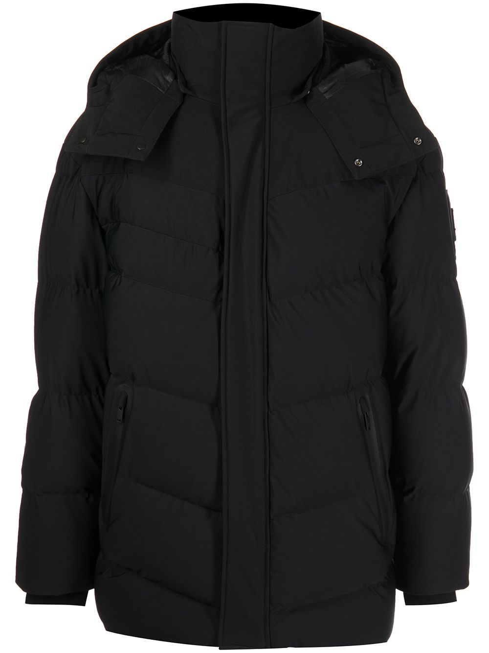 Moose Knuckles Sugar-Hill Padded Jacket | Black | FARFETCH AO