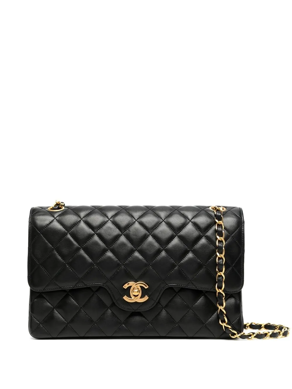 

Chanel Pre-Owned bolsa de hombro Double Flap mediana 1992 - Negro