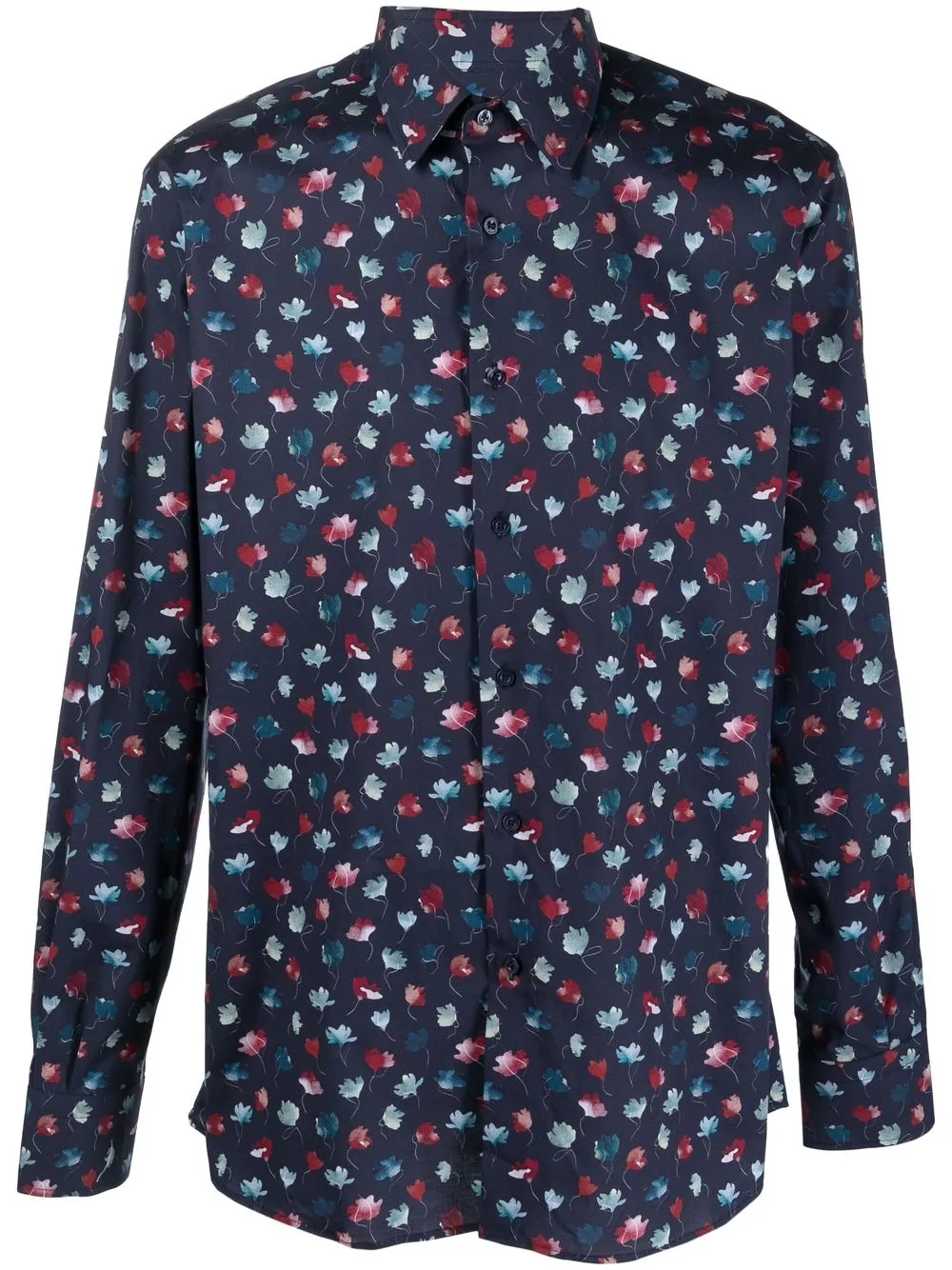 

Karl Lagerfeld camisa con estampado floral - Azul