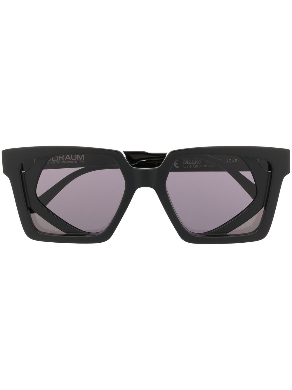 

Kuboraum lentes de sol con armazón cuadrada - Negro