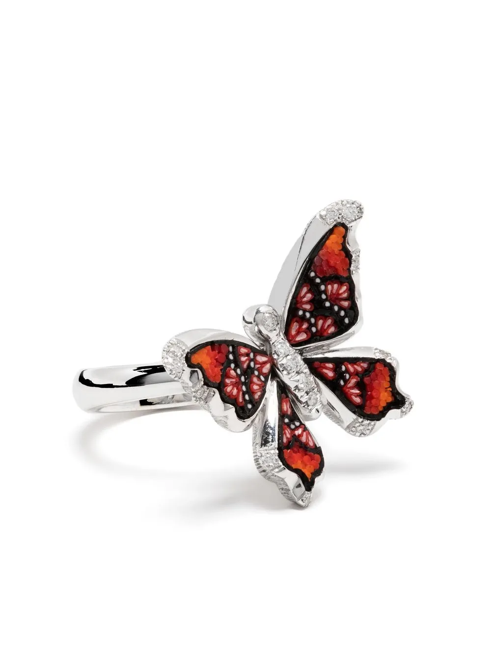 

SICIS JEWELS anillo Butterfly en oro blanco de 18kt con diamantes