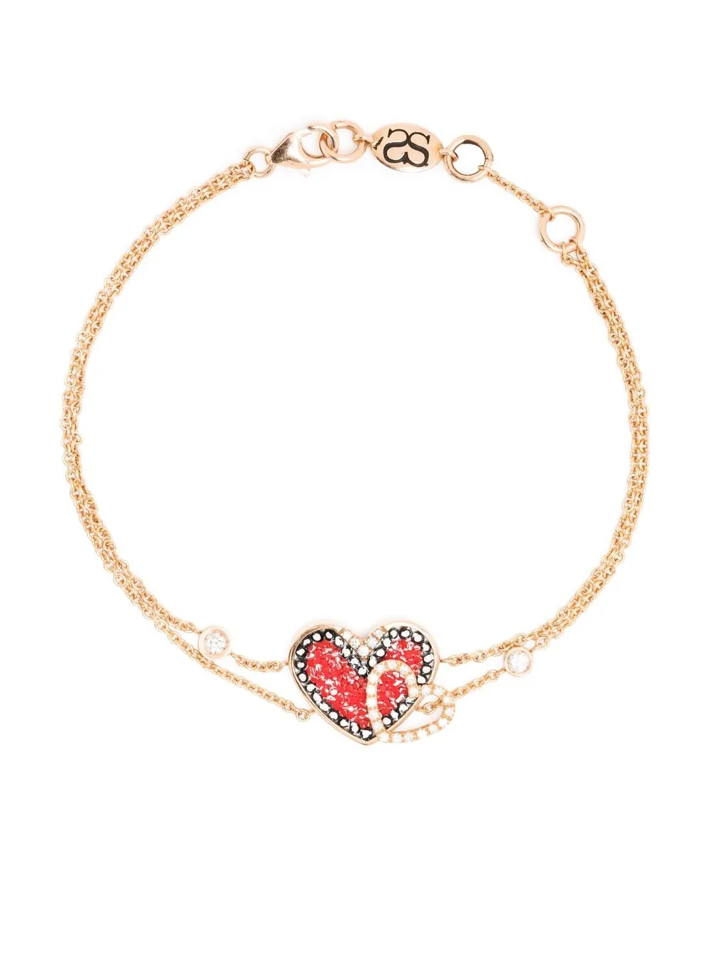 

SICIS JEWELS heart-cut diamond bracelet - Pink