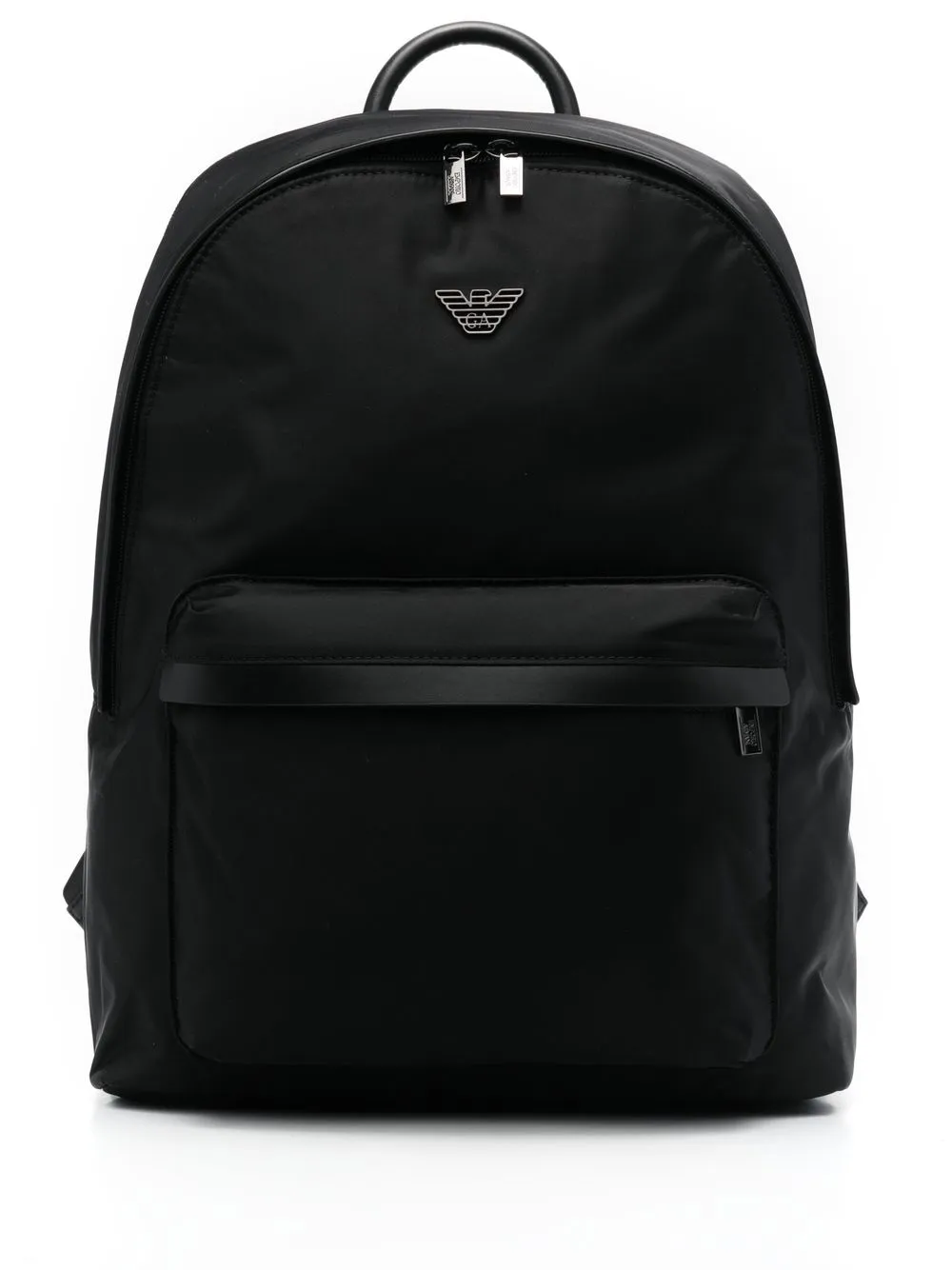

Emporio Armani mochila con placa del logo - Negro