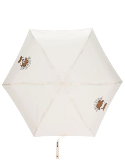 Moschino logo-print umbrella