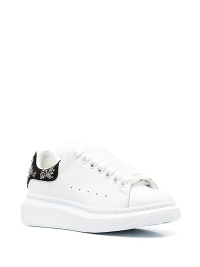 Alexander McQueen embellished low-top sneakers white | MODES