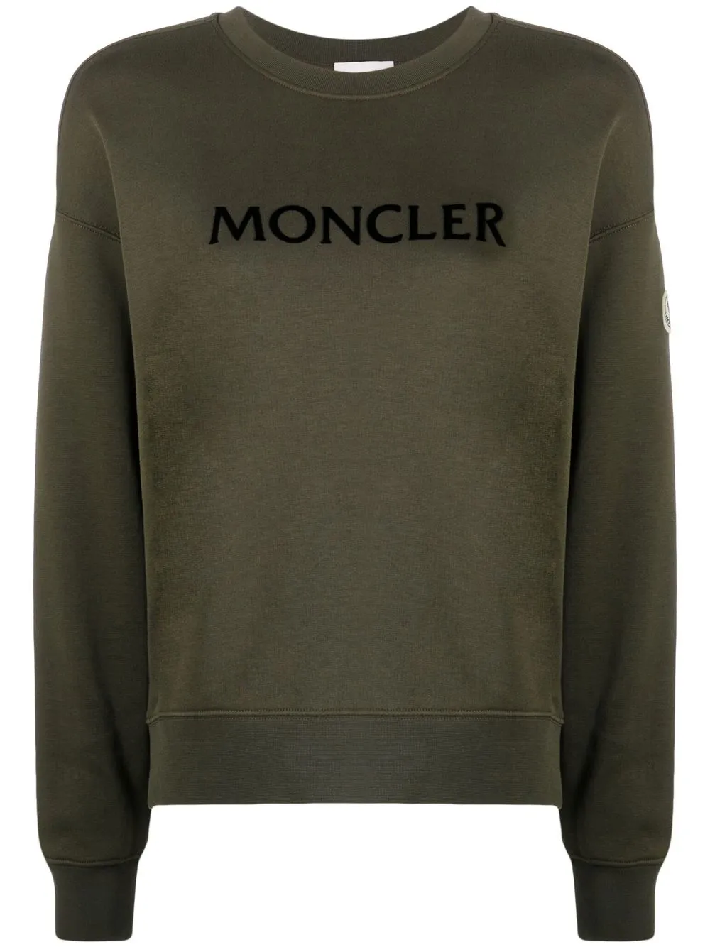 

Moncler logo-print crew-neck sweatshirt - Green