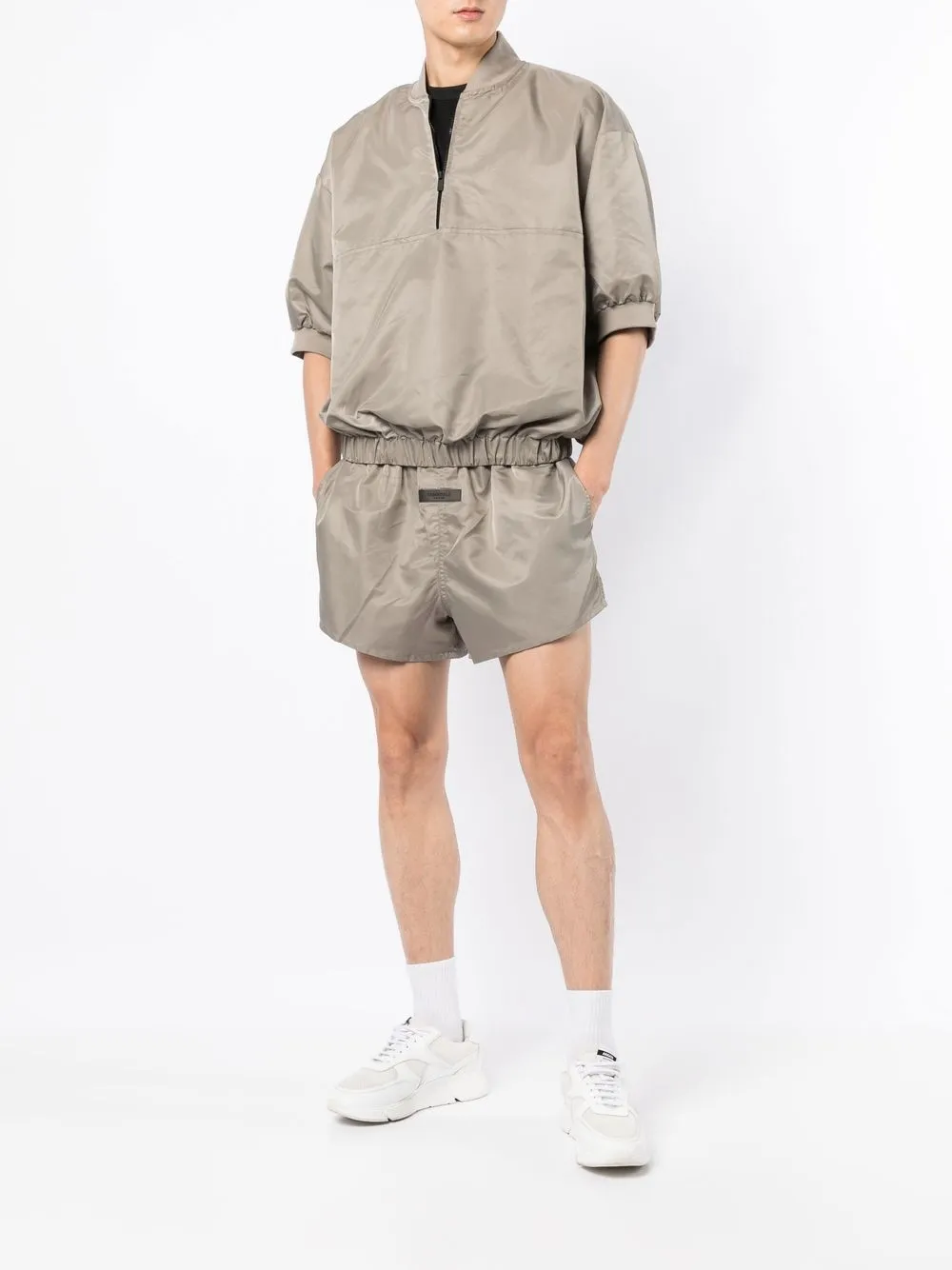  Fear Of God Essentials Kurzärmeliger Pullover   Grün 