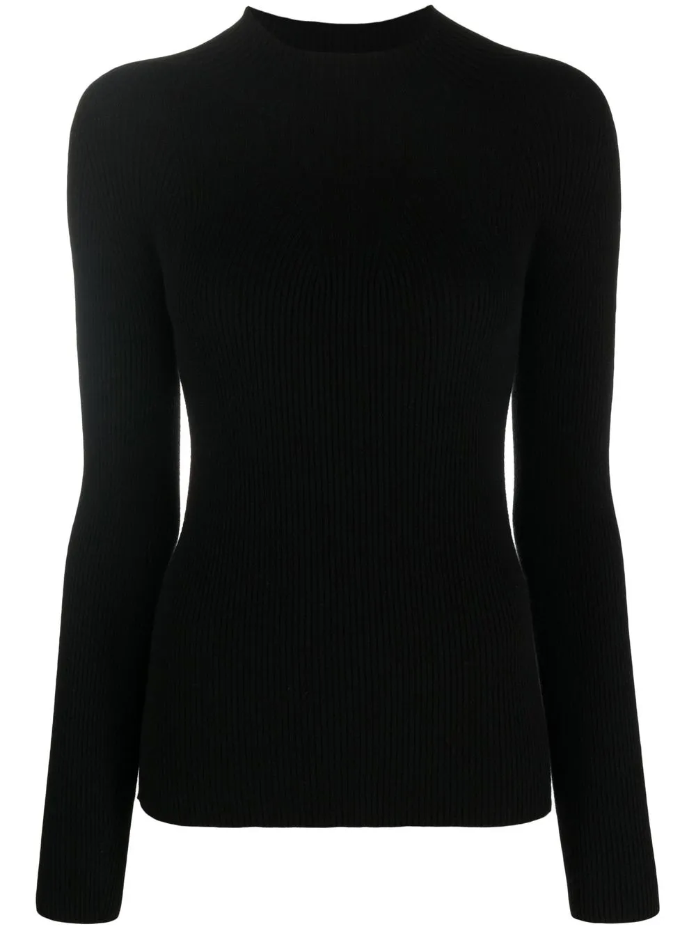 

Emporio Armani mock-neck rib-trimmed jumper - Black