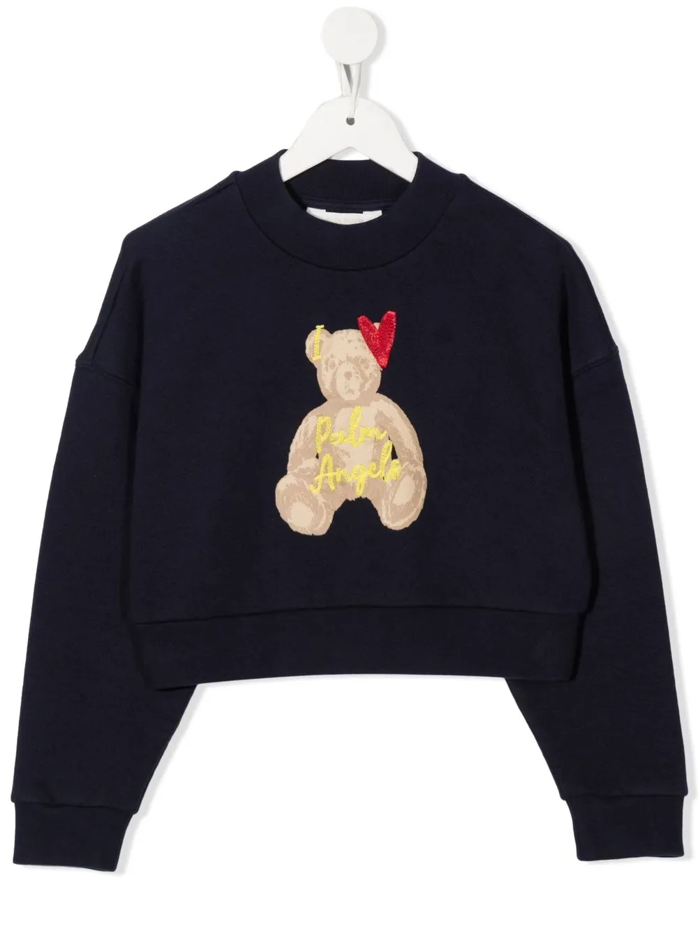 

Palm Angels Kids sudadera con logo bordado - Azul