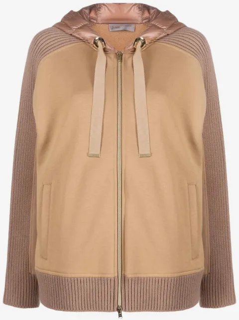 Herno hooded zip-up jacket